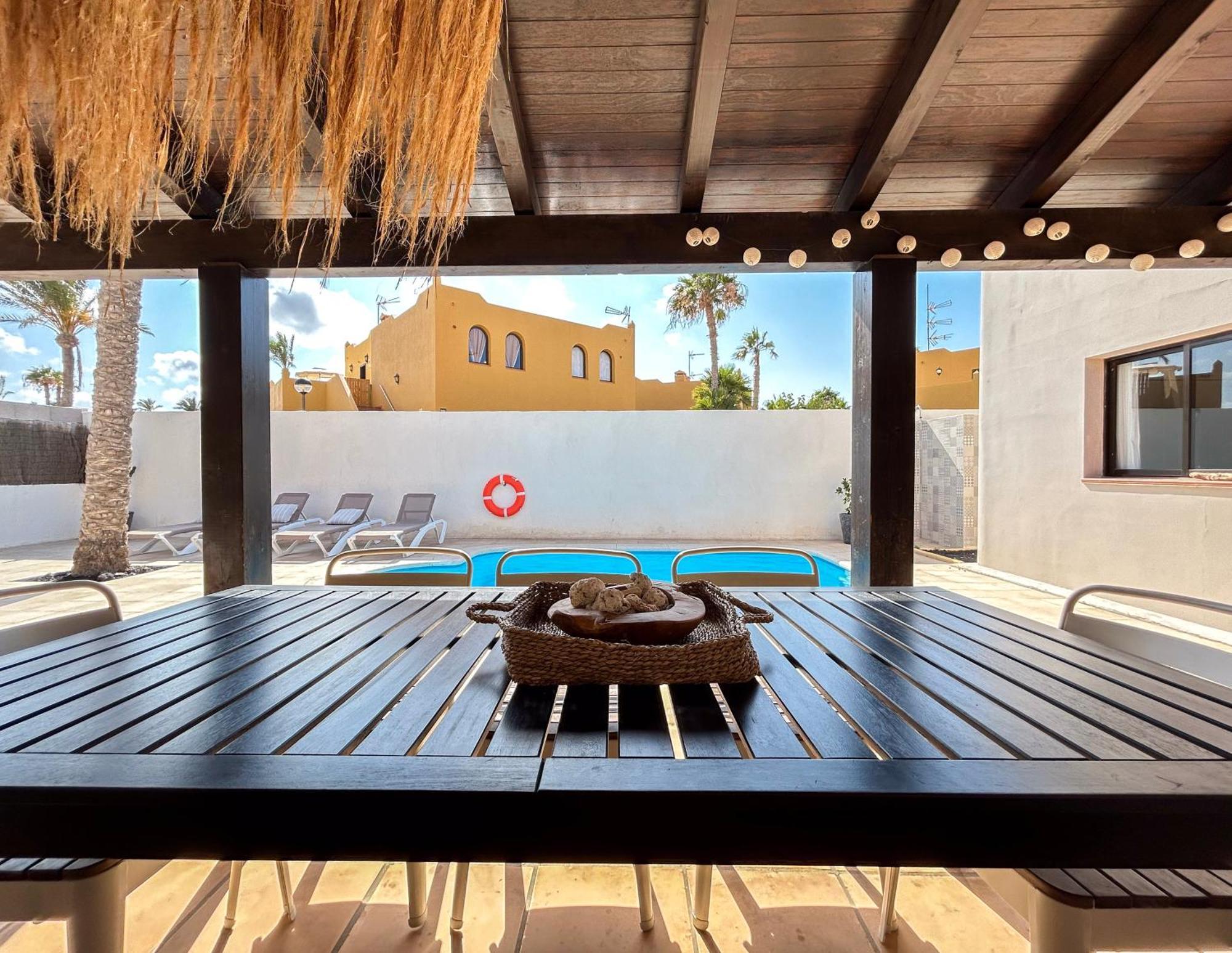 House Boho Palm With Private Heated Pool And Garden, 3 Bedrooms, Wi-Fi Corralejo Eksteriør bilde